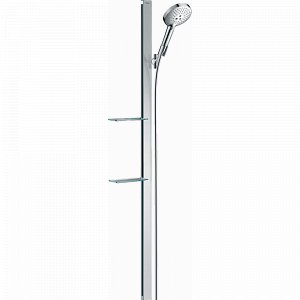 Душевой набор hansgrohe Raindance Select S 120 3jet 27646000 со штангой 150 см и мыльницей, хром