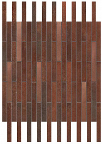 Мозайка ATLAS CONCORDE BLAZE CORTEN MOSAICO TWIN A0UV 36.1 x 29.4