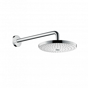 Верхний душ hansgrohe Raindance Select ES 26470400 24х24 см, 2 режима струи, с держателем хром/белый