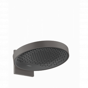 Верхний душ hansgrohe Rainfinity 360 1jet 26230340 с настенным креплением, шлифованный черный хром