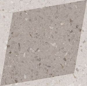 Керамогранит DROPS NATURAL RHOMBUS DECOR TAUPE (108806) 18.5x18.5 от WOW