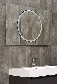 Зеркало Bagno Piu Dot 90X60 белое