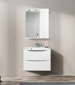 Зеркальный шкаф с подсветкой BelBagno MARINO-SPC-800/750-1A-BL-P-R