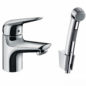 Смеситель для раковины hansgrohe Novus 71144000 с гигиеническим душем