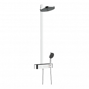 Душевая стойка hansgrohe Pulsify S Showerpipe 24240000 ShowerTablet Select 400, хром