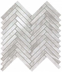 Мозаика настенная Marvel Stone Bardiglio Grey Herringbone Wall (9SHB) 30.5x30 от Atlas Concorde