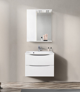 Зеркальный шкаф с подсветкой BelBagno MARINO-SPC-600/750-1A-BL-P-L