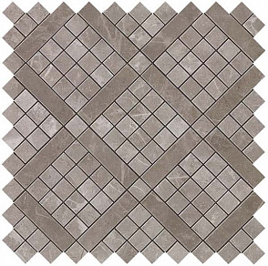 Мозаика Marvel Grey Fleury Diagonal Mosaic (9MVD) 30.5x30.5 от Atlas Concorde