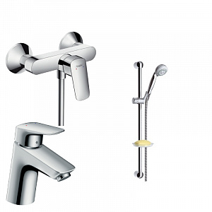 Комплект смесителей 3 в 1 hansgrohe Logis 71070000+71600000+27753000