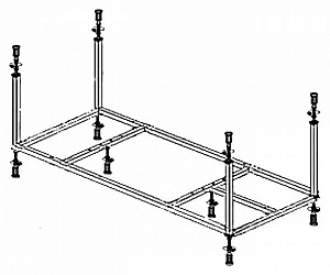 Каркас для ванны Cezares Metauro 180x80 ...