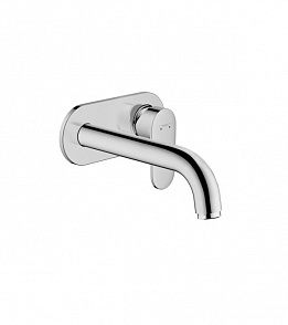 Смеситель для раковины hansgrohe Vernis Blend 71576000, настенный, излив 20,4 см, хром