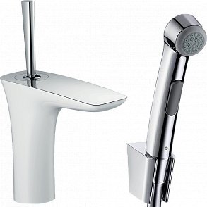 Смеситель для раковины hansgrohe PuraVida 15275400 с гигиеническим душем