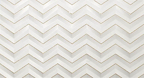 Декор 3D White Chevron Glitter Matt 30.5x56 от Atlas Concorde