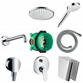 Душевой набор hansgrohe ShowerSet Crometta S/Focus 27958000 хром