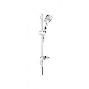 Душевой набор hansgrohe Raindance Select 120 3jet EcoSmart 26622000 9 л/мин со штангой 65 см и мыльницей хром