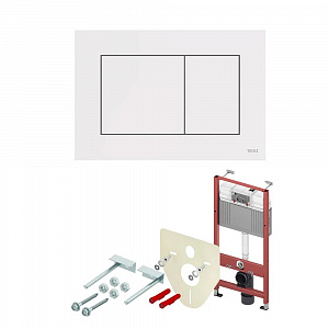 Инсталляция для унитаза Tece TECEbase 2.0 K440417 с белой матовой клавишей