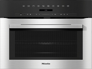 Компактный духовой шкаф с СВЧ Miele H7140BM EDST/CLST