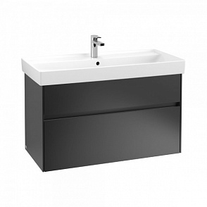 Тумба под раковину Villeroy&Boch COLLARO C011L0PD black matt