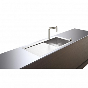 Кухонная комбинация hansgrohe 450 с крылом C71-F450-07 43205800 сталь