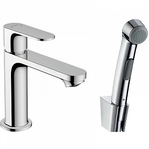 Смеситель для раковины hansgrohe Rebris 72215000 с гигиеническим душем хром