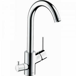 Смеситель для кухни hansgrohe Talis M52, 270, 1jet 14875000 с запорным вентилем, хром