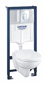 Комплект унитаз Grohe Solido Ceramic 39192000 с инсталляцией