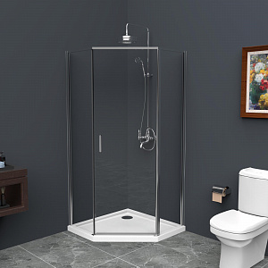 Душевой уголок BelBagno Uno-195 UNO-195-P-1-90-C-Cr