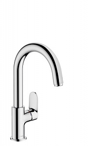 Смеситель для раковины hansgrohe Vernis Blend 71554000, 210 со сливным гарнитуром, хром