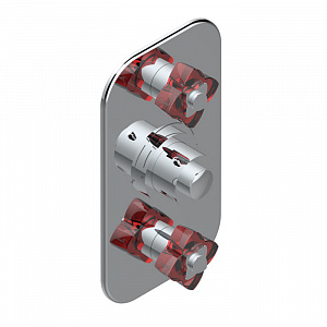 Смеситель для душа THG Petale de Cristal rouge U6C.A02.5400BE