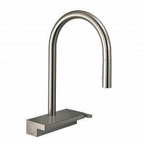 Смеситель для кухни hansgrohe Aquno Select M81 73837800 170 с вытяжным душем, 3jet