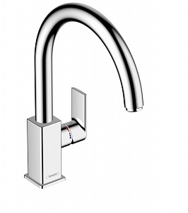 Смеситель для кухни hansgrohe Vernis Shape M35 71871000, 260 с поворотным изливом, хром