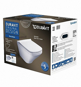 Комплект подвесной унитаз+сиденье Duravit DuraStyle 45510900A1 (2551090000+0063790000)