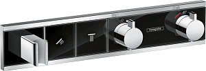 Смеситель для душа с термостатом hansgrohe RainSelect 15355600 черный хром